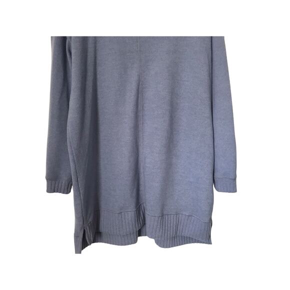 Lulus Sweater Dress Size M Blue Autumn Daze Cowl Neck Long Sleeve Soft Tunic - Picture 3 of 11